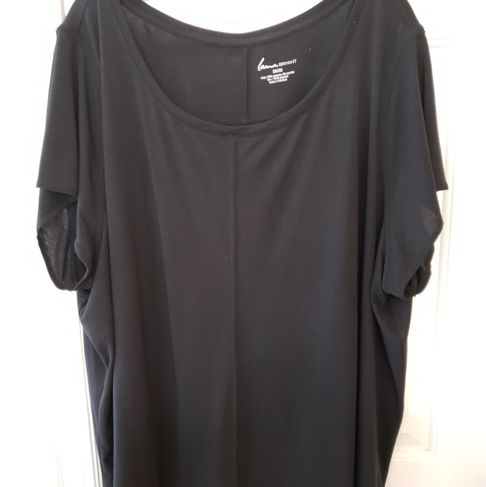 Lane  Bryant mixed media top